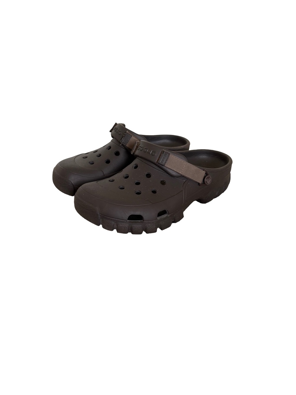 CROCS Men's Brown Slip-On Clog with Adjustable Heel Strap